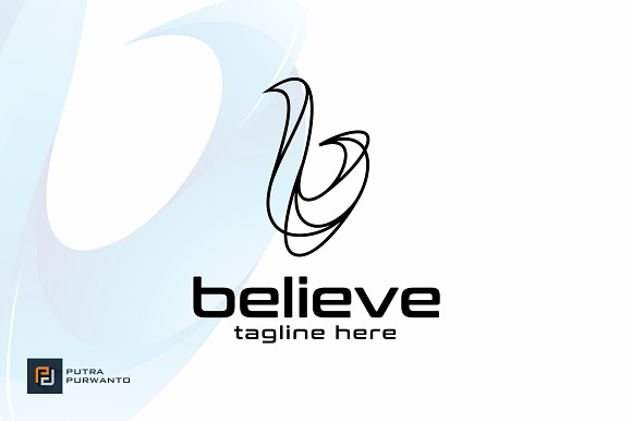 Believe / B - Logo Template in Logo Templates - product preview 2