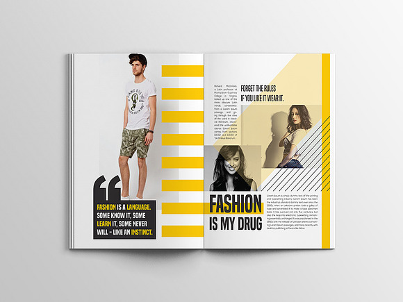 Linda Fashion Megazine Template in Magazine Templates - product preview 3
