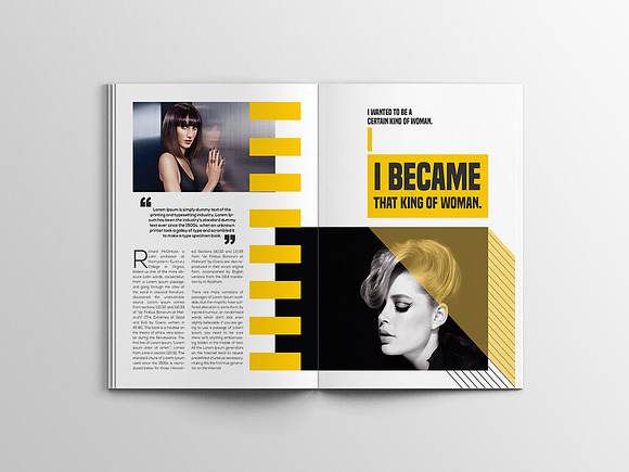 Linda Fashion Megazine Template in Magazine Templates - product preview 13