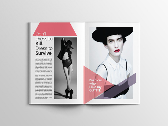 PRETTY Fashion Magazine Template in Magazine Templates - product preview 10