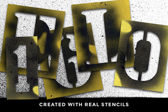 Stencil design kit in Objects - product preview 7