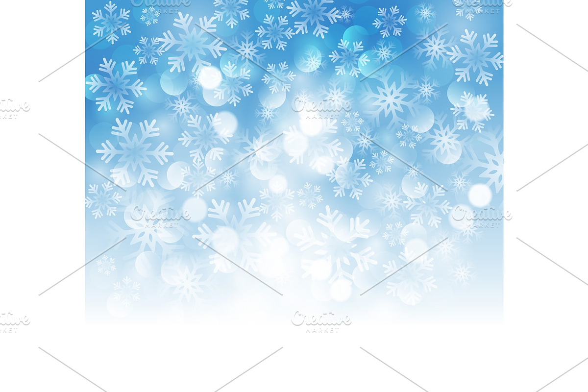 Christmas snowflakes background in Illustrations - product preview 8
