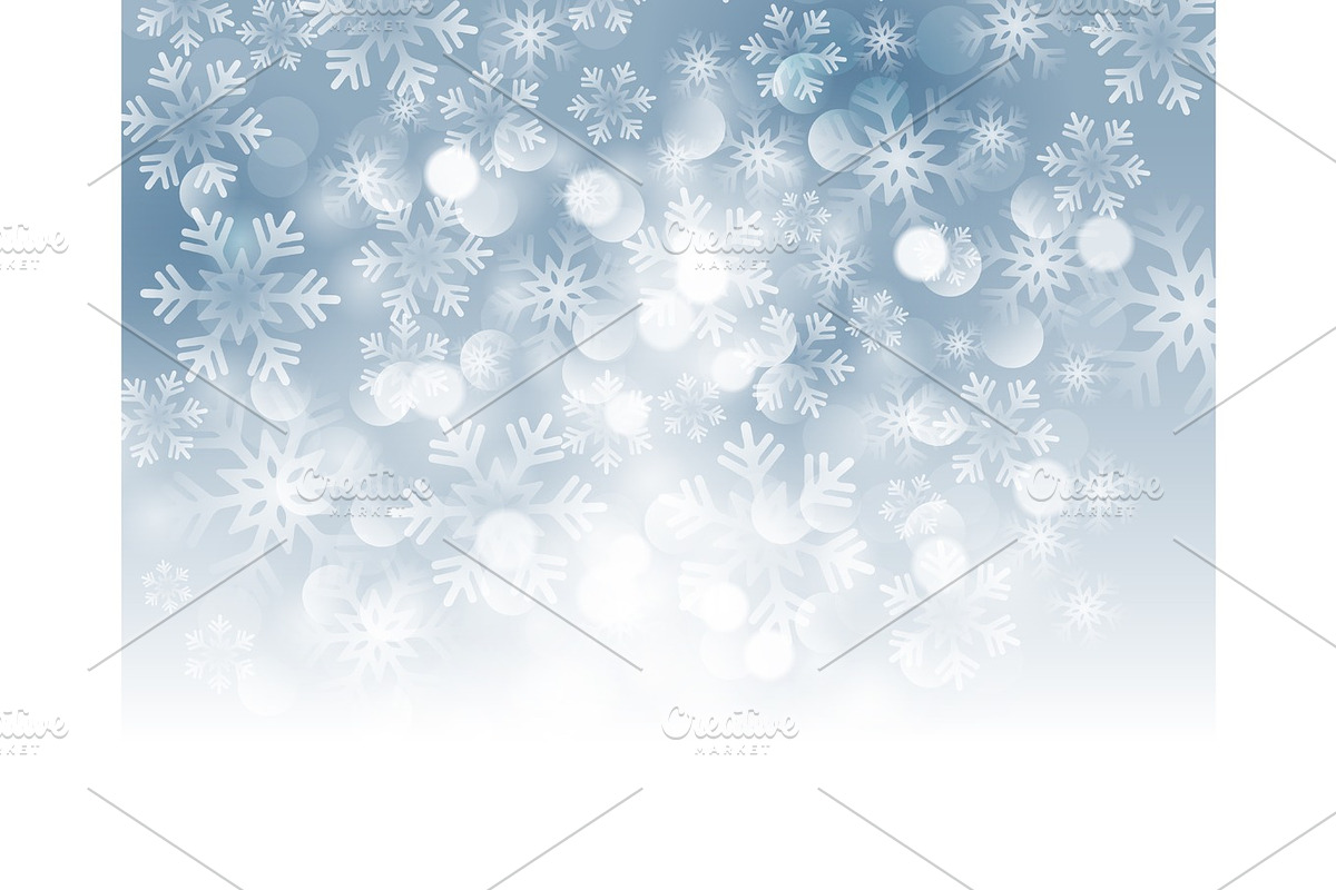 Christmas snowflakes background in Illustrations - product preview 8