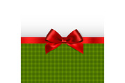 Holiday background with red bow