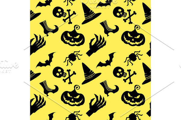 pattern halloween witch