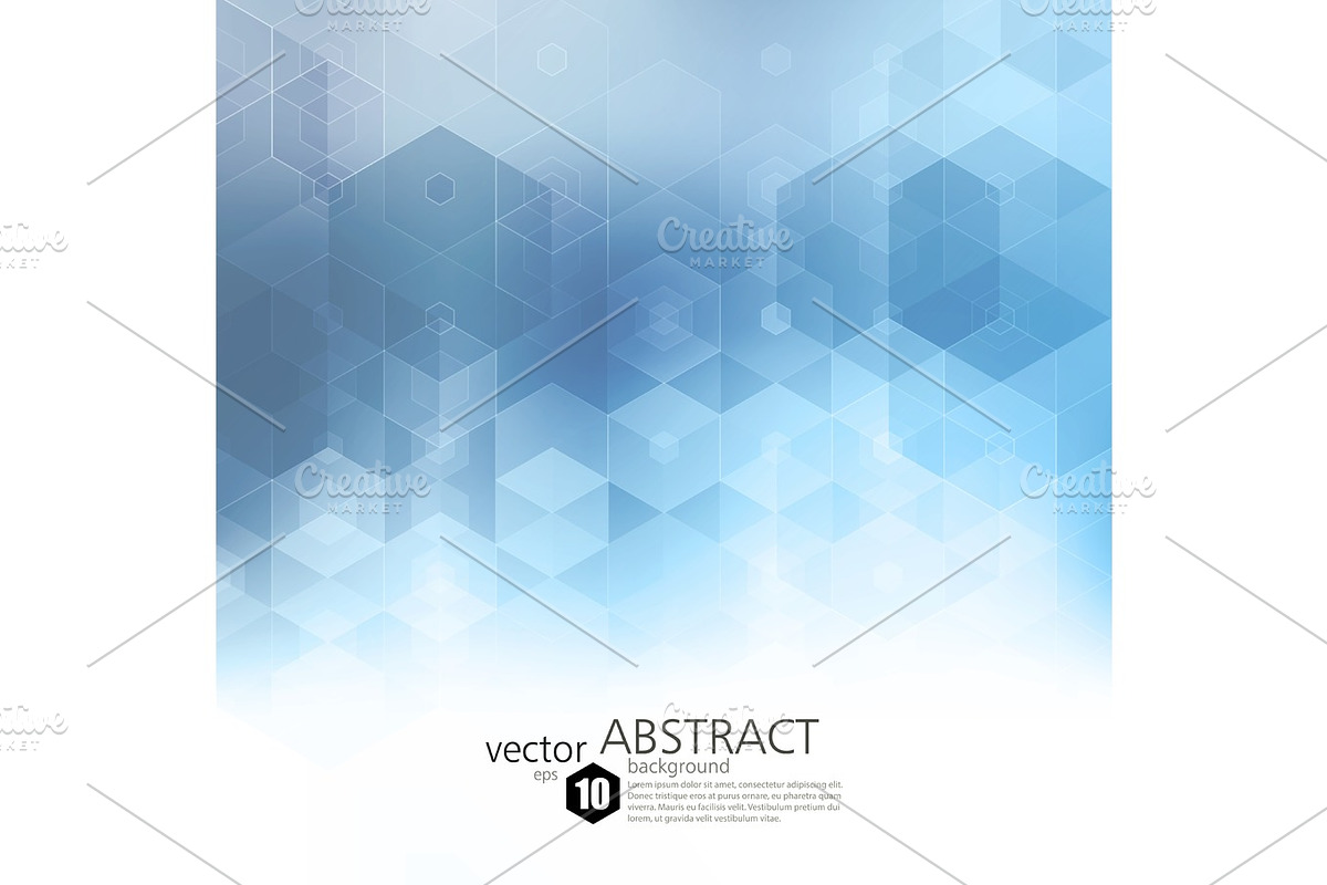 Vector Abstract geometric background. Template brochure design in Textures - product preview 8