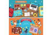 Travel Planning Poster with Icons for Holidays