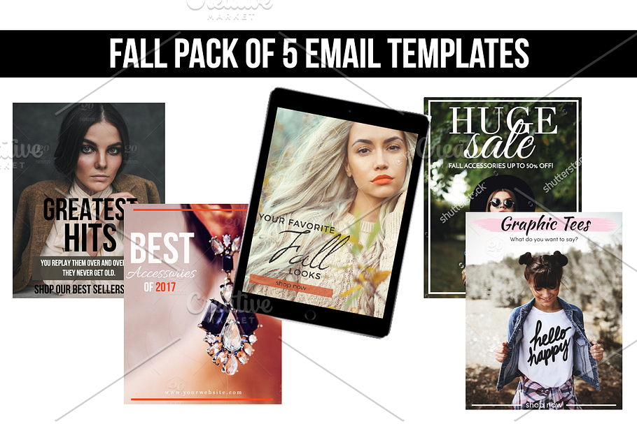 Fall Email Templates (5 Pack) in Email Templates - product preview 8