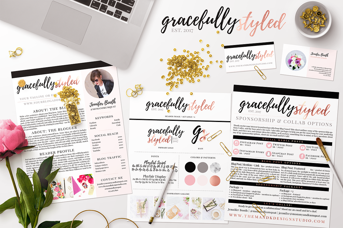 Fashion & Lifestyle Blog Brand Pack in Templates - product preview 8