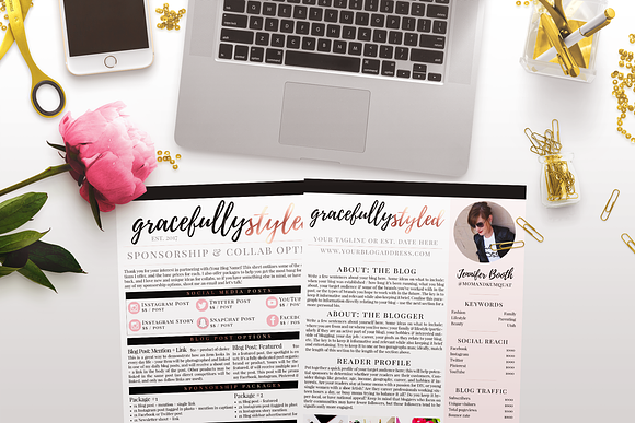 Fashion & Lifestyle Blog Brand Pack in Templates - product preview 4