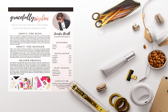 Fashion & Lifestyle Blog Brand Pack in Templates - product preview 6