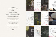 Wildflowers Instagram Template Pack