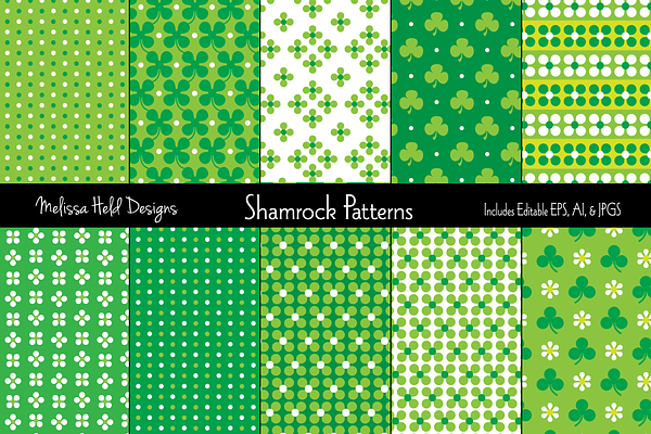 St. Patrick's Day Shamrock Patterns
