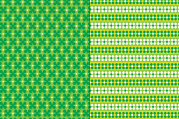 St. Patrick's Day Shamrock Patterns in Patterns - product preview 3