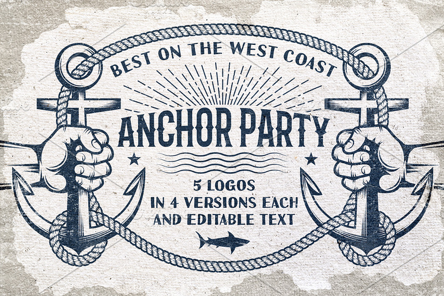 Anchor nautical logos