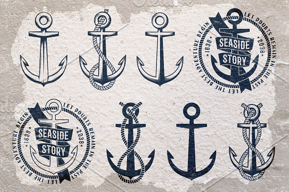 Anchor nautical logos in Logo Templates - product preview 1