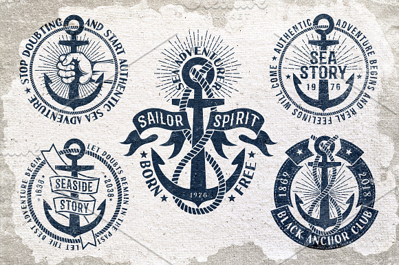 Anchor nautical logos in Logo Templates - product preview 3