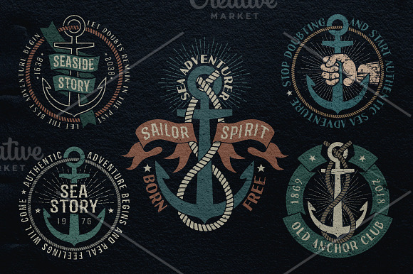 Anchor nautical logos in Logo Templates - product preview 4
