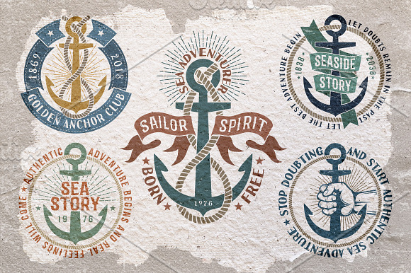 Anchor nautical logos in Logo Templates - product preview 5