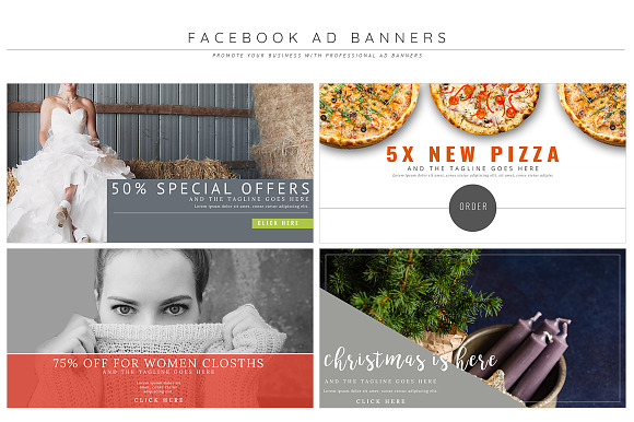 All in One Facebook Bundle in Facebook Templates - product preview 33