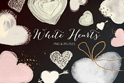 White hearts