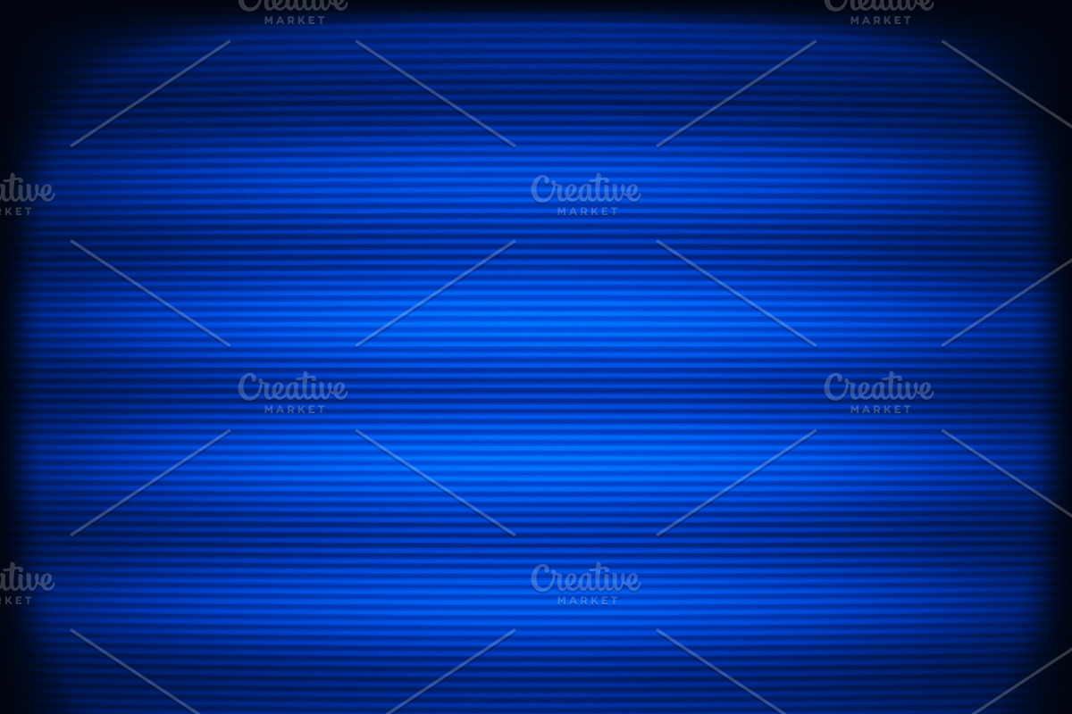 Horizontal blue tv scanlines illustration background in Objects - product preview 8