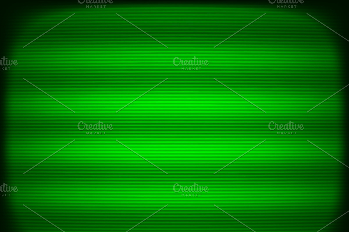 Horizontal green tv scanlines illustration background in Objects - product preview 8