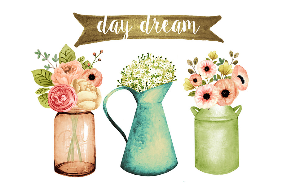 Floral clipart in Graphics - product preview 8