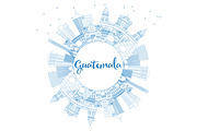 Outline Guatemala Skyline 