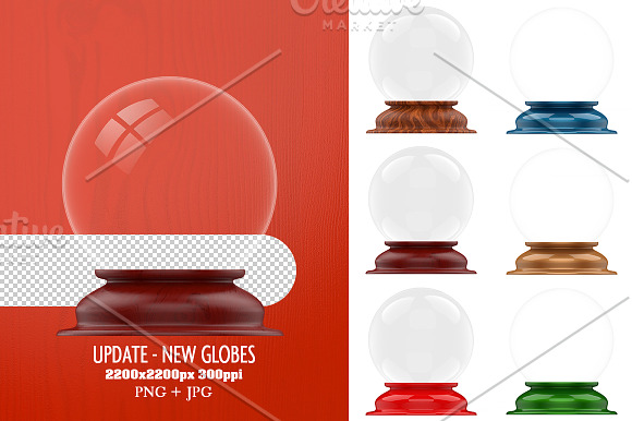 Christmas Snow Globe in Illustrations - product preview 1