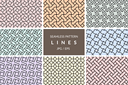 Seamless line pattern vectors