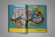 Industrial Factory illustration set