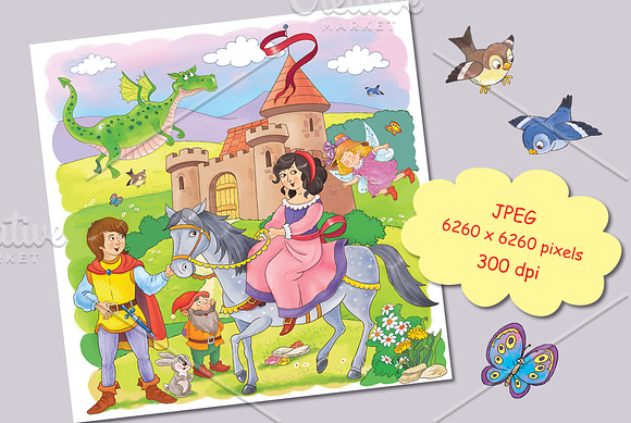 Fairy tale bundle in Illustrations - product preview 5