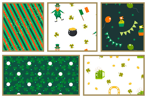 "St. Patrick's Day" Vector Patterns in Patterns - product preview 7