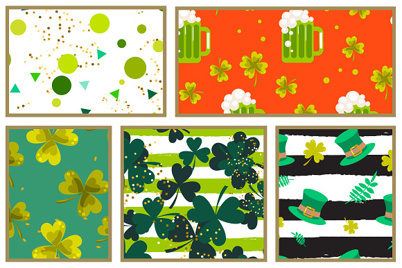 "St. Patrick's Day" Vector Patterns in Patterns - product preview 8