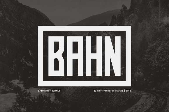 Bahn Pro FAMILY in Display Fonts - product preview 4