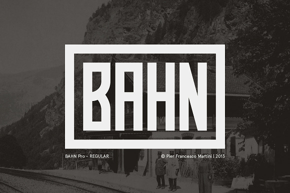 Bahn Pro Regular in Display Fonts - product preview 2