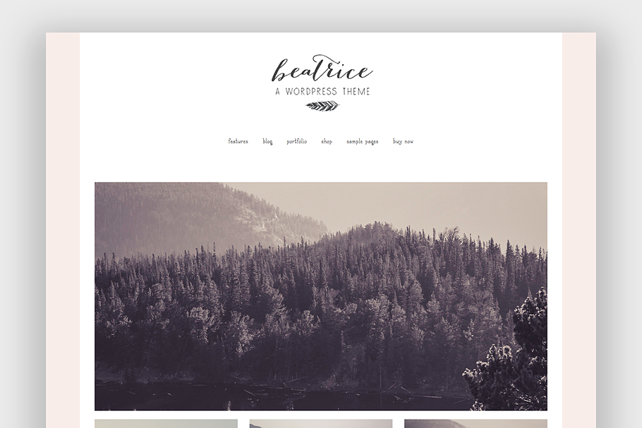 Beatrice Wordpress Theme in WordPress Photography Themes - product preview 8