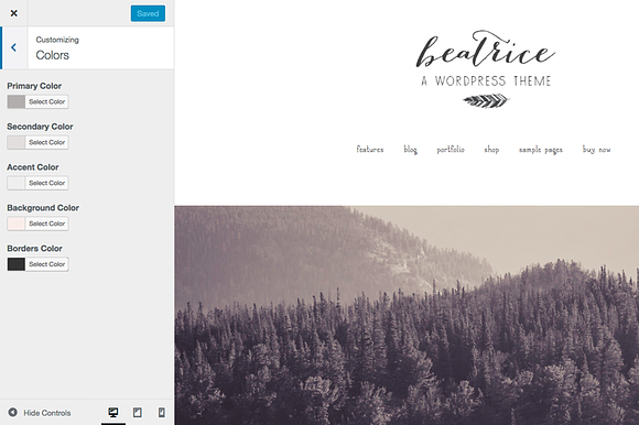 Beatrice Wordpress Theme in WordPress Photography Themes - product preview 3