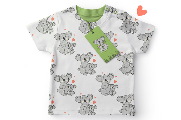 Koala. Patterns and greeting cards.  in Patterns - product preview 5