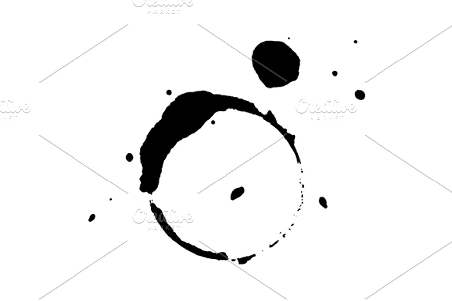 Abstract ink circle spot blot vector in Patterns - product preview 8