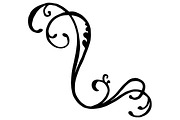 Swirl whirl doodle ink art vector