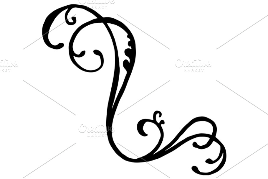 Swirl whirl doodle ink art vector in Illustrations - product preview 8