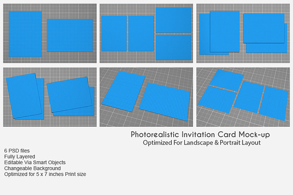 Invitation Card Mockup v3 in Print Mockups - product preview 2