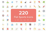 220 Flat Sports Icons