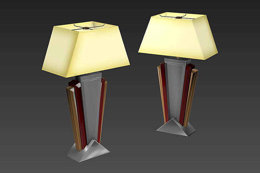 Desk Lamp 01 - Art Deco