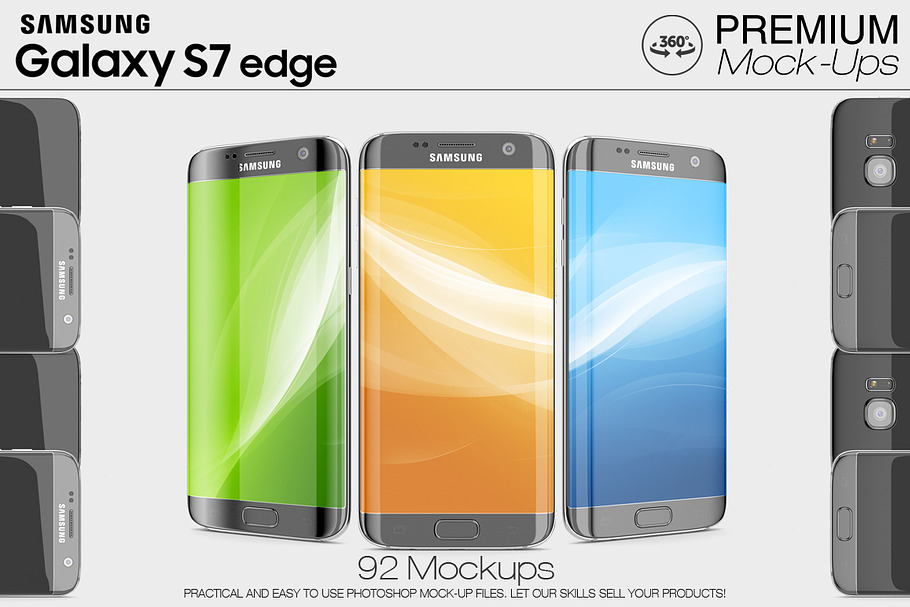 Samsung Galaxy S7 Edge Mockup Set