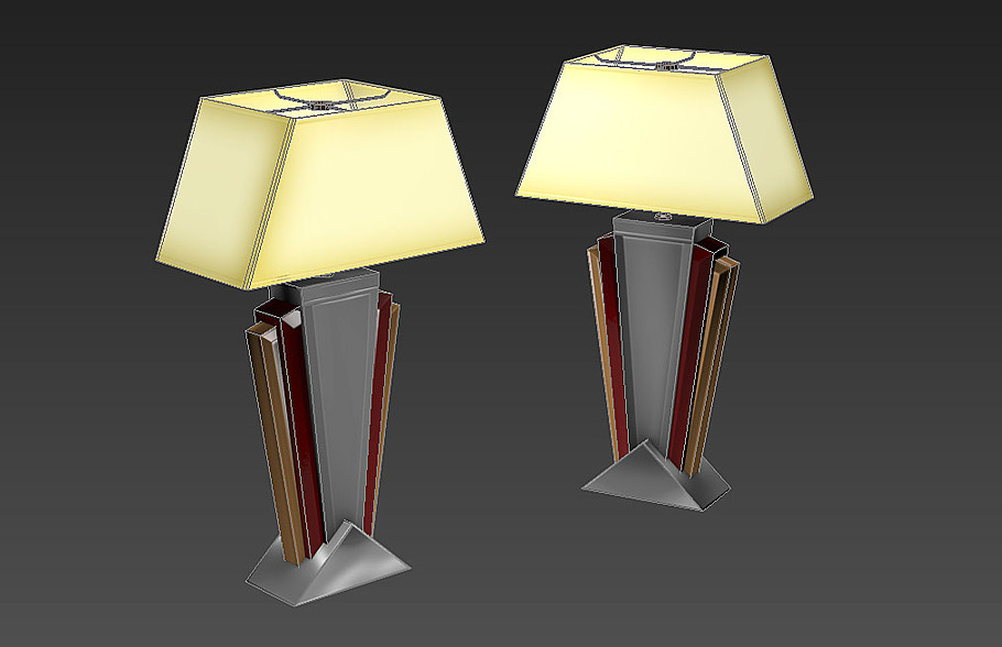 Desk Lamp 01 - Art Deco in Furniture - product preview 1