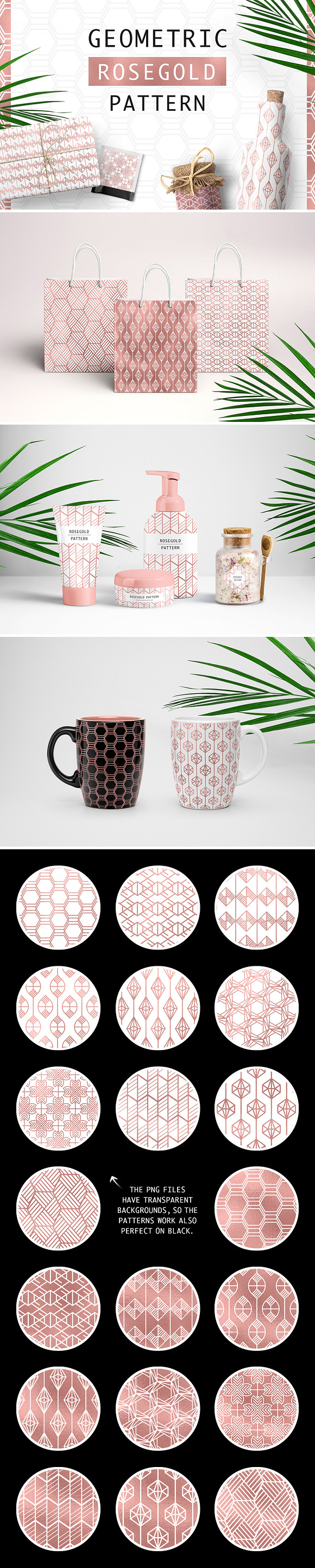 Geometric Rosegold Pattern in Patterns - product preview 5