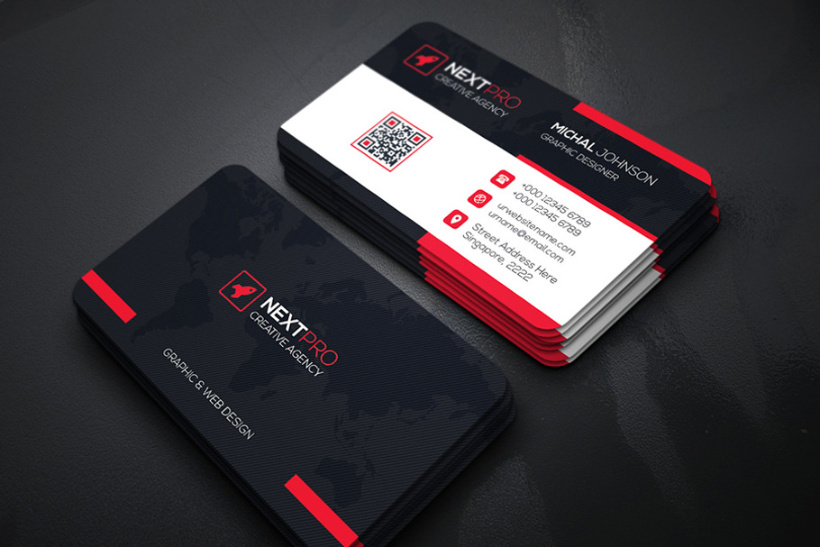 NextPro Business Card in Business Card Templates - product preview 8